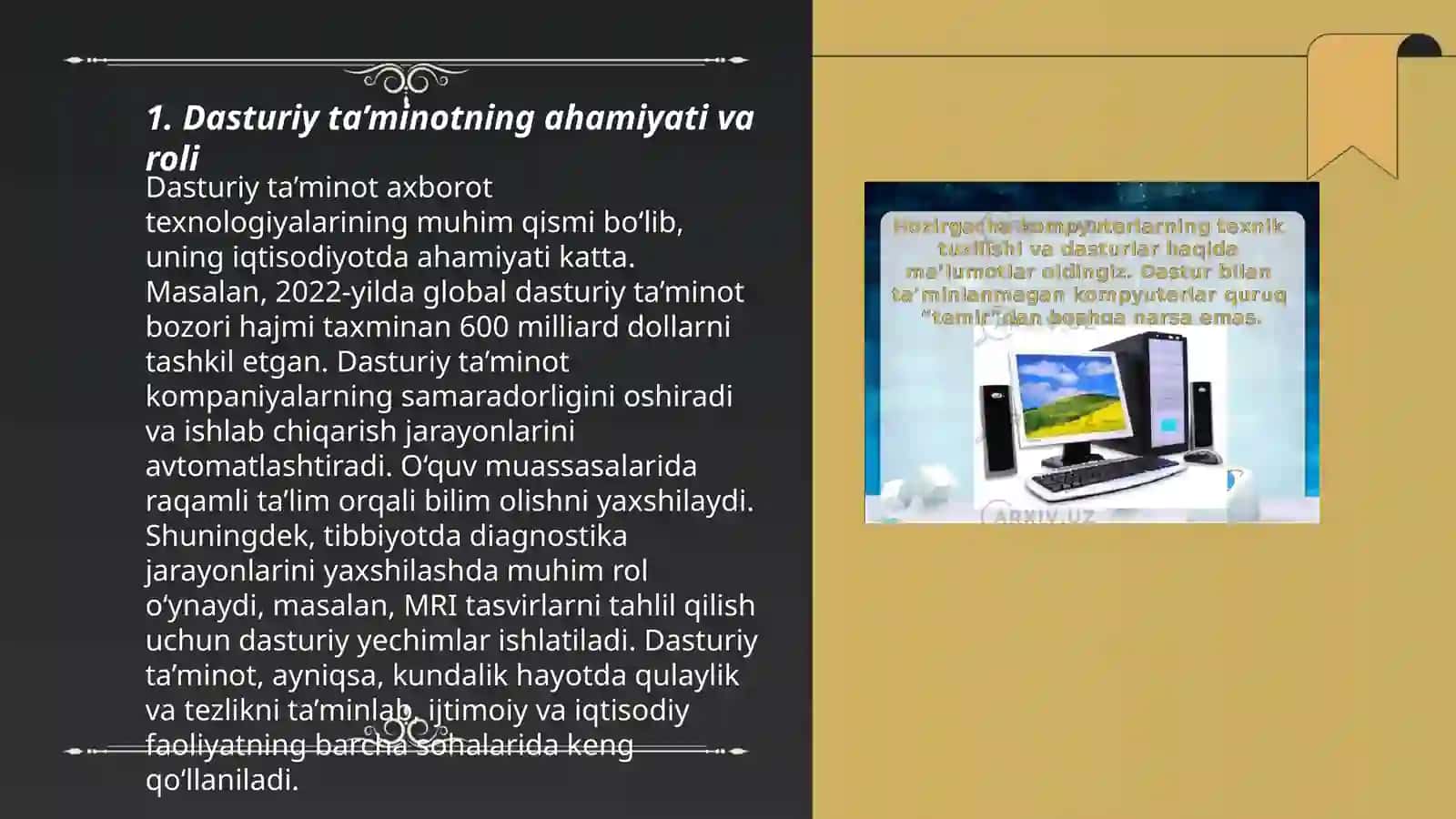 Dasturiy ta’minot va uning rivojlanish tendentsiyalari 3