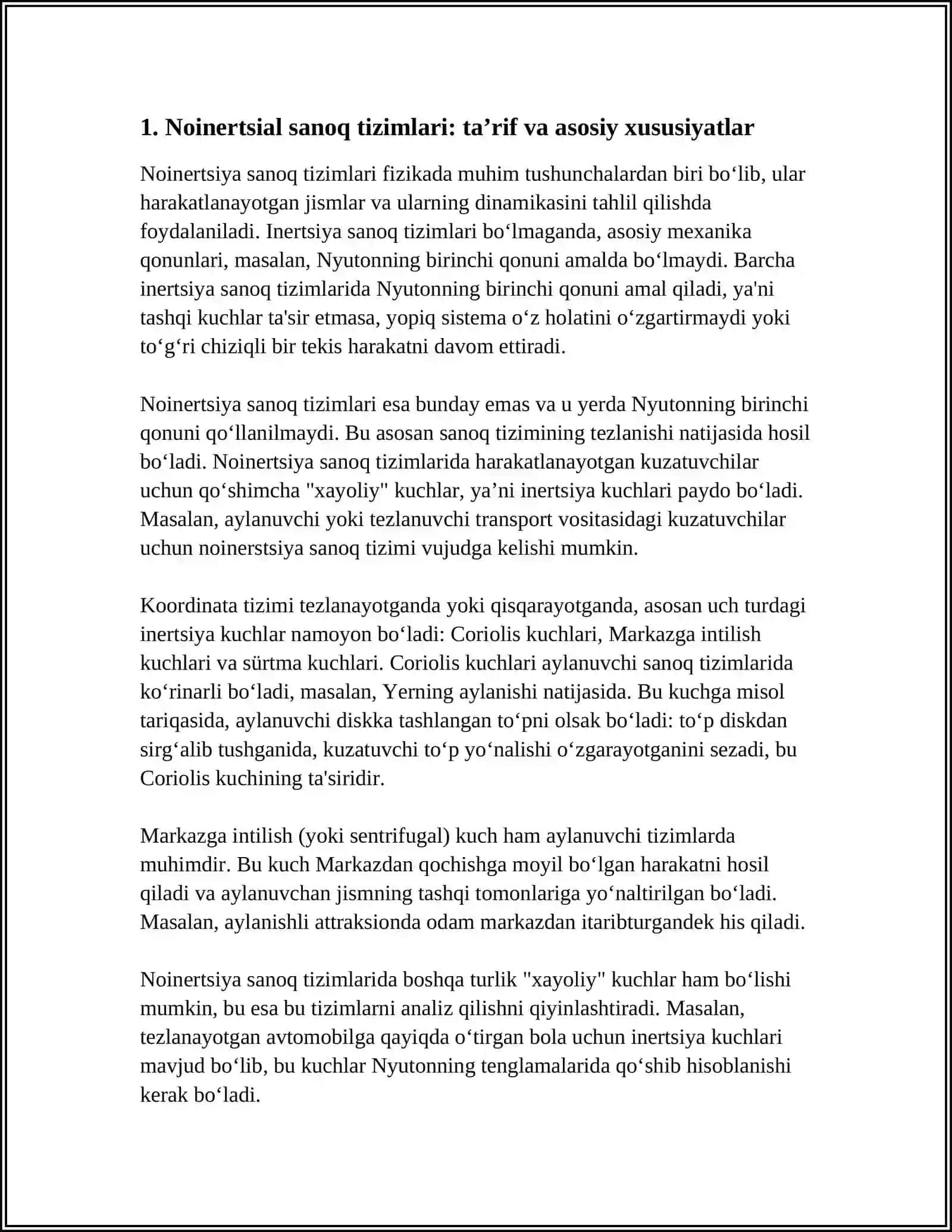 NOINERSIAL SANOQ TIZIMLARIDAGI INERSIYA KUCHLARI 3