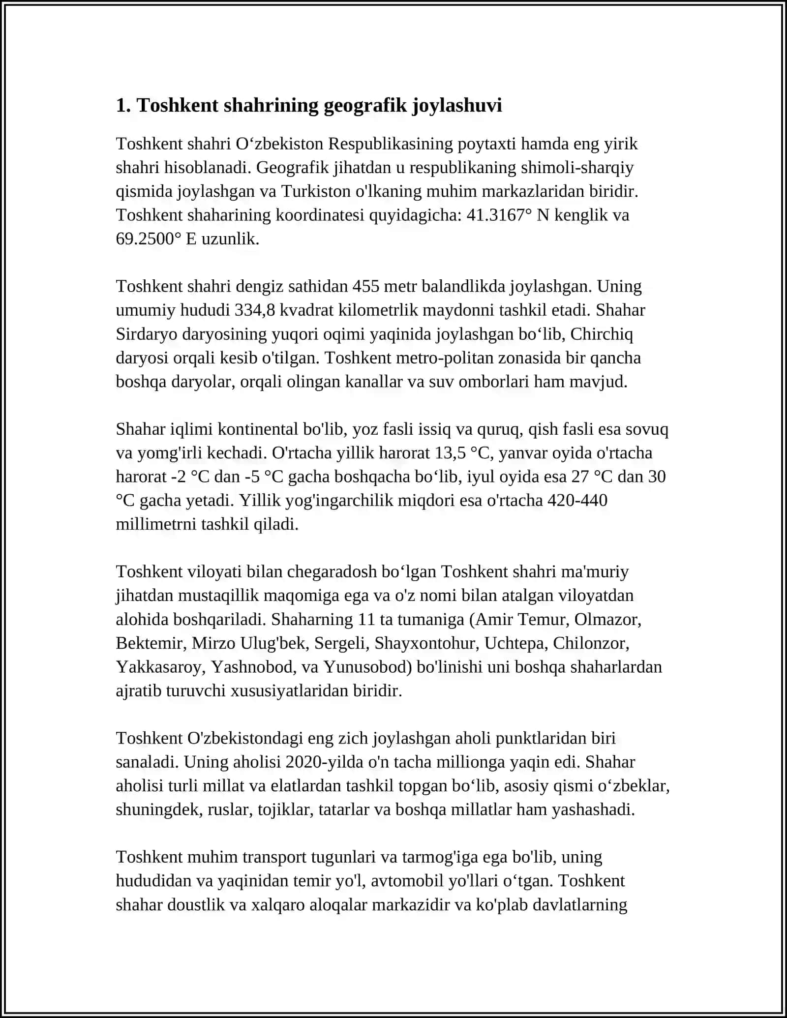 TOSHKENT SHAHRINING IQLIMIY XUSUSIYATLARI 3