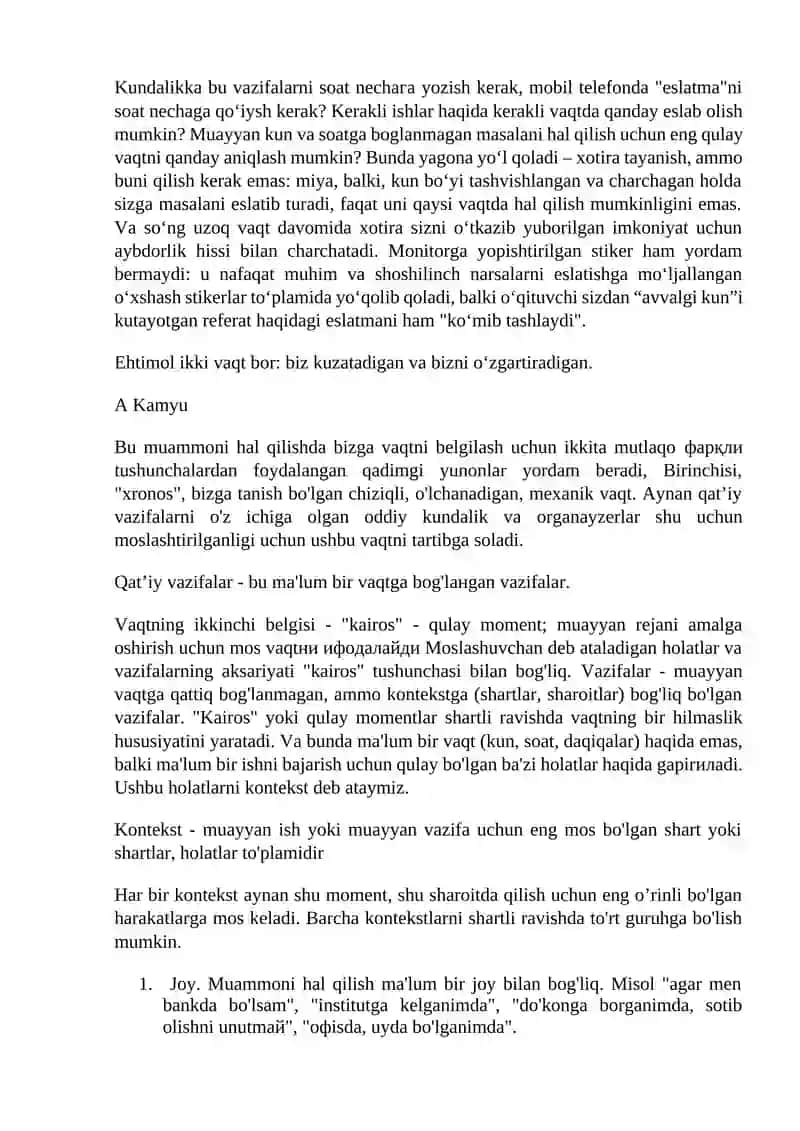 TAYM MENEJMENTDA ISH VAQTINI REJALASHTIRISH 3