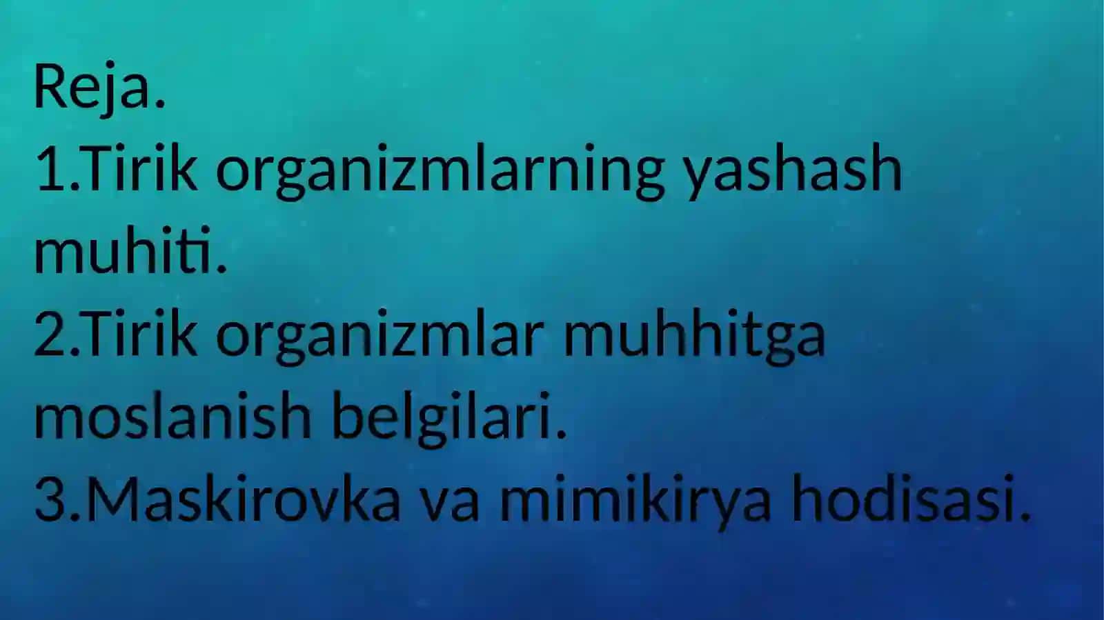 Tirik organizmalar 3