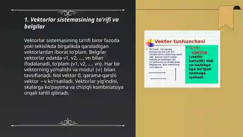 Vektorlar sistemasi 3