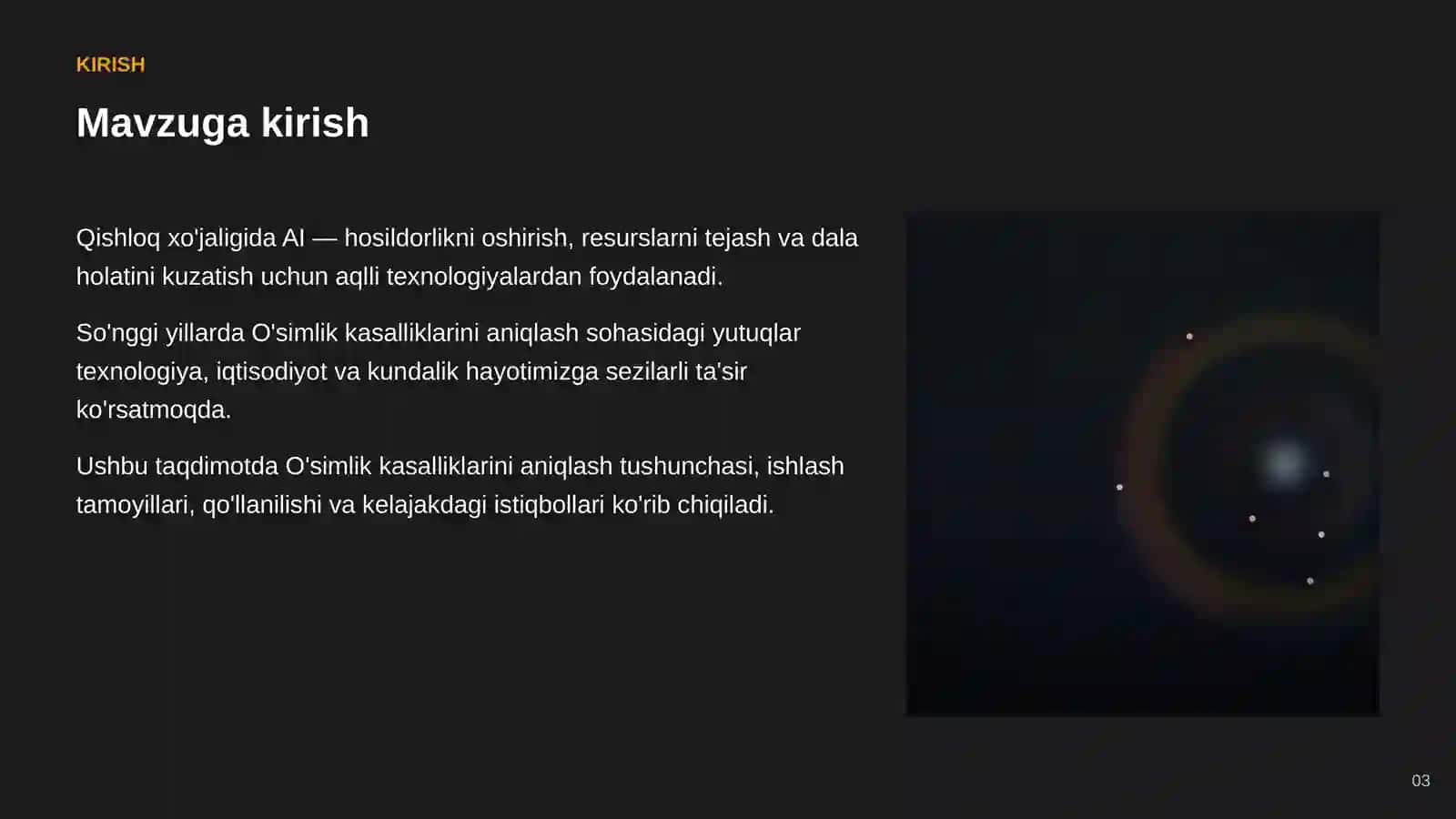SUN'IY INTELLEKT • AI QISHLOQ XO'JALIGIDA 3