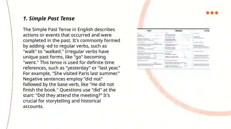 Past tenses and advise structures 3