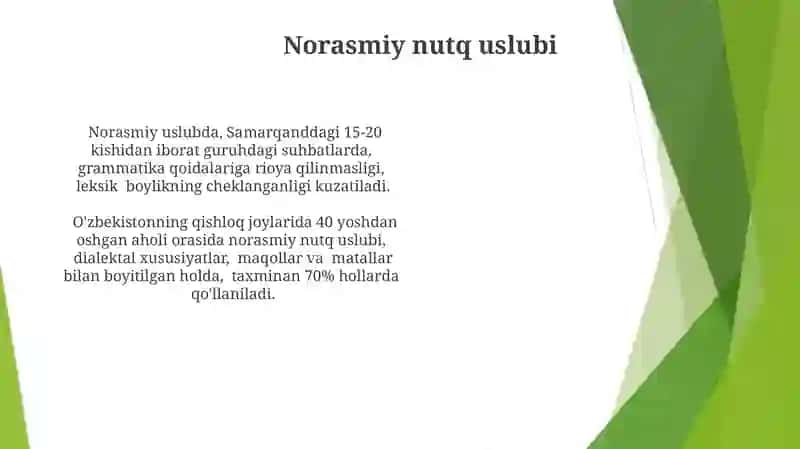 Norasmiy nutq uslubi 3