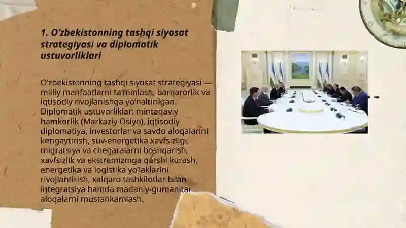 Oʻzbekiston va Jahon hamjamyati 3