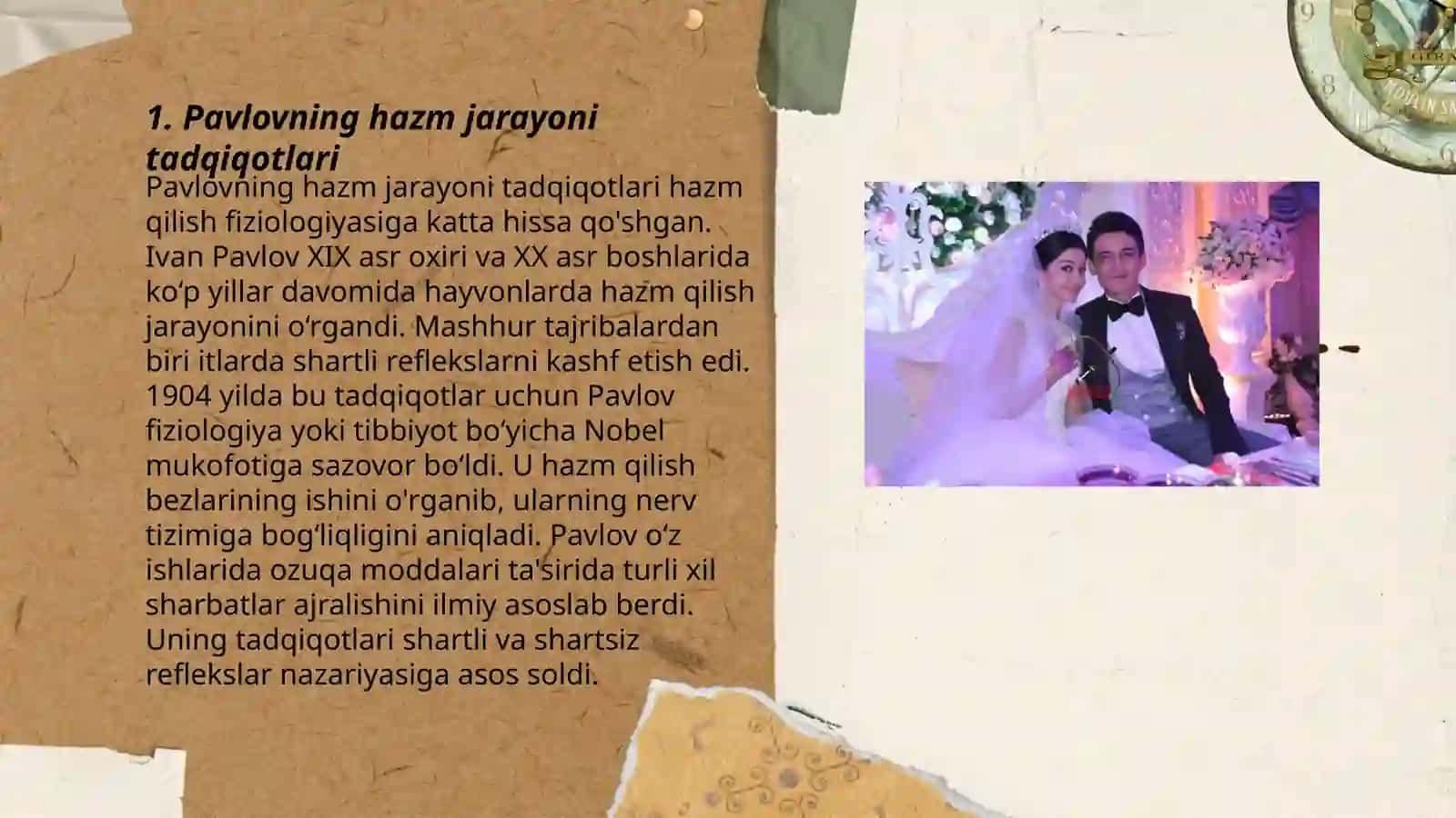 Pavlovning hazm sohasidagi ishlari 3