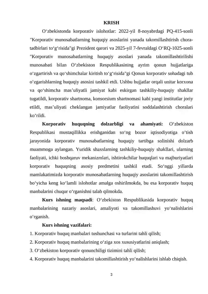 KORPORATIV HUQUQ MANBALARI 3