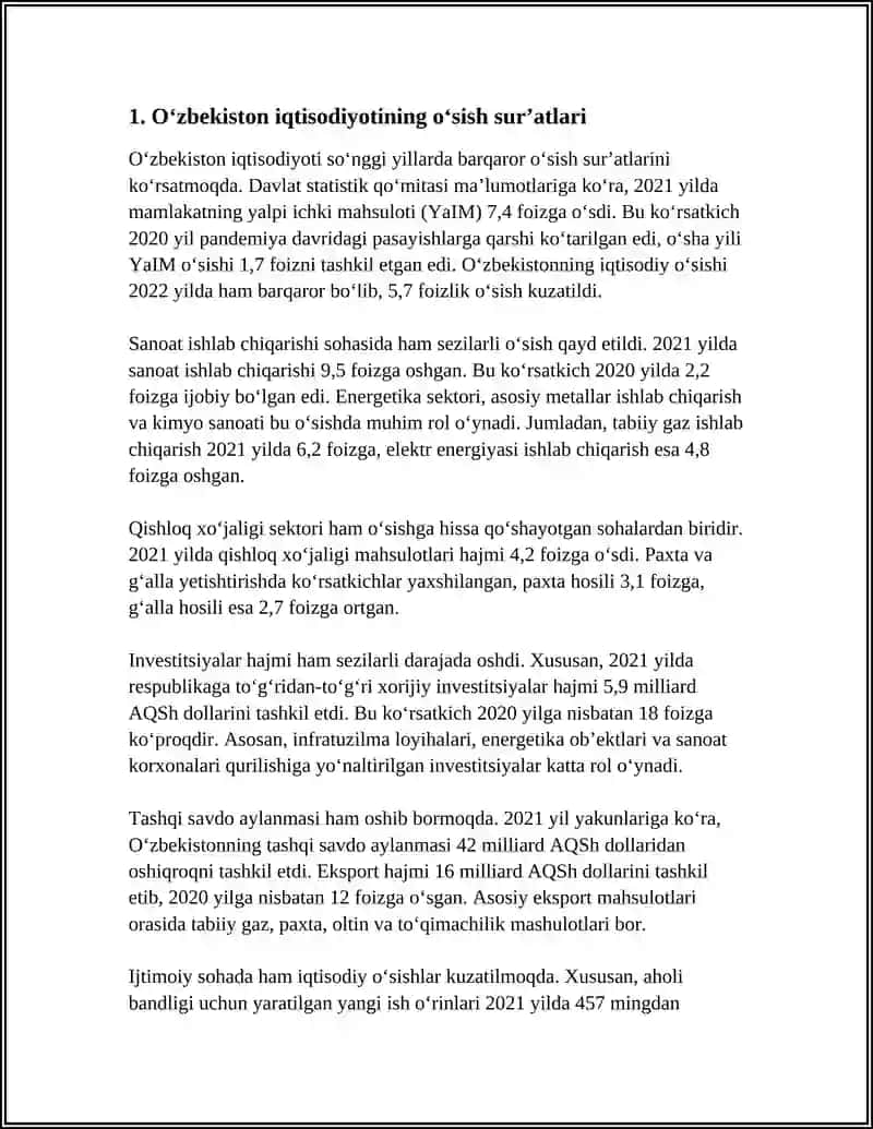 O‘ZBEKISTON EKONOMIKASI 3