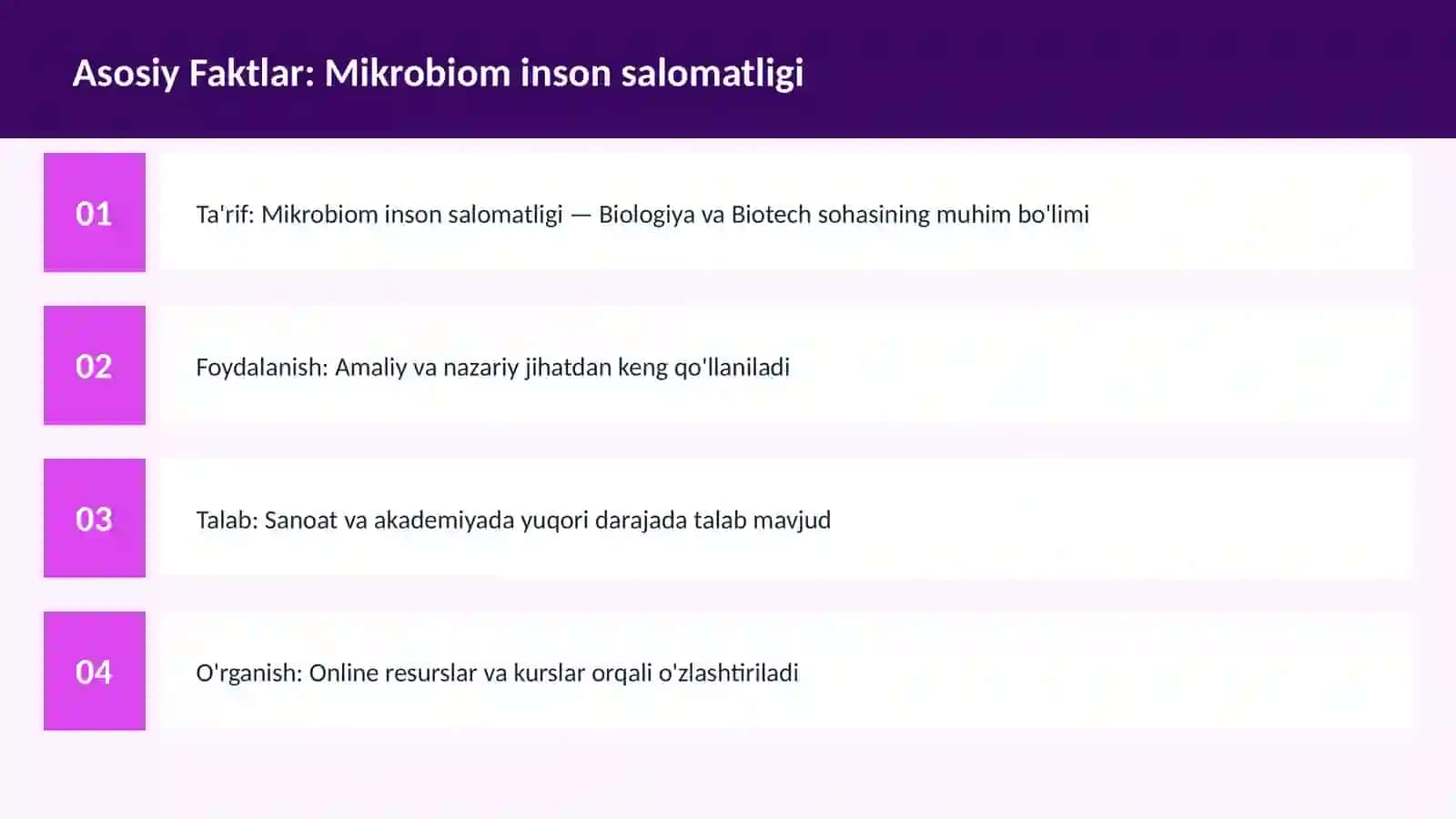 Mikrobiom inson salomatligi 3