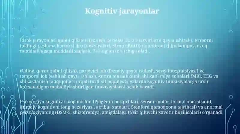Psixika va miyya 3