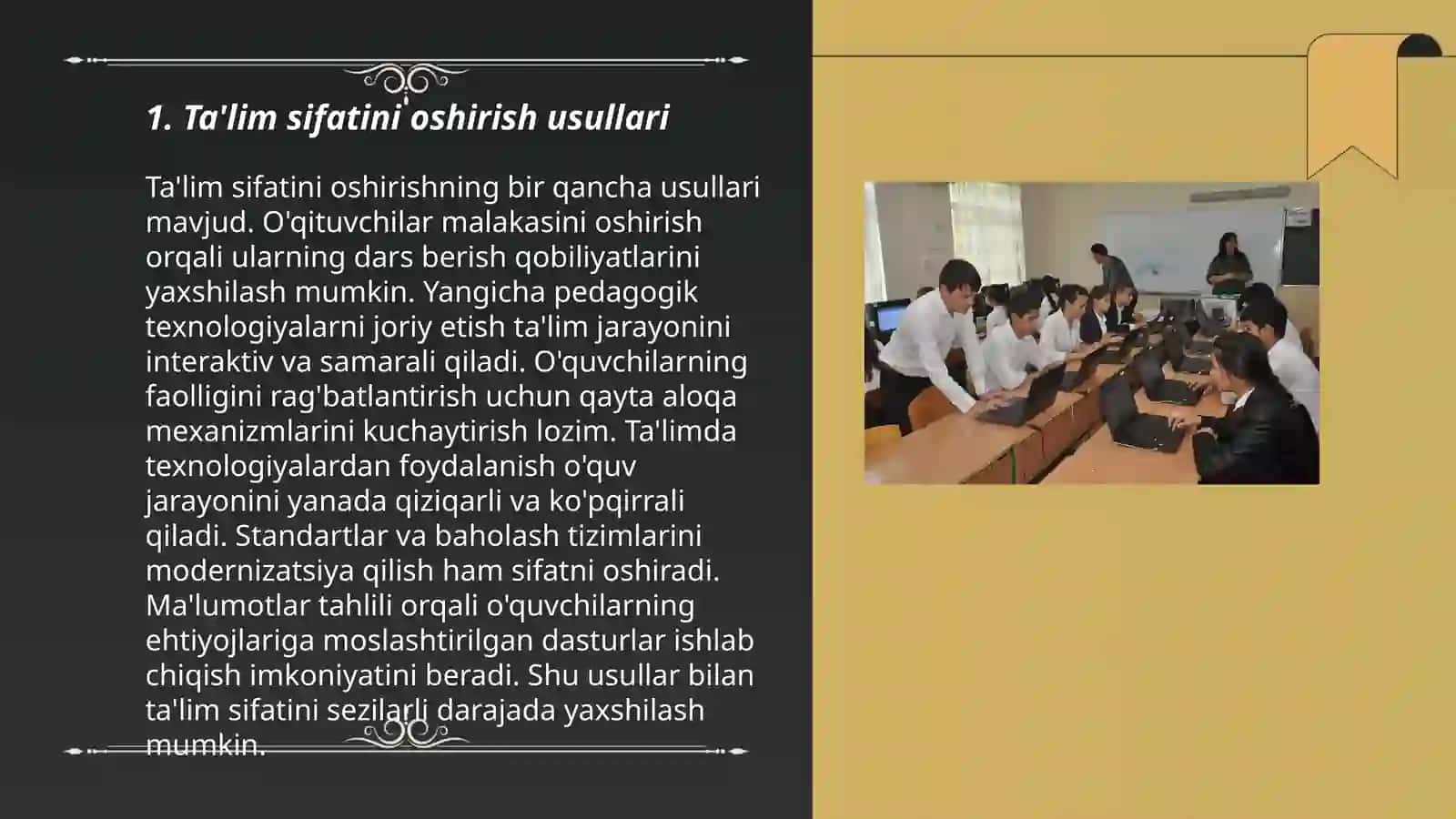 Ta'lim sifatini oshirish usullari 3