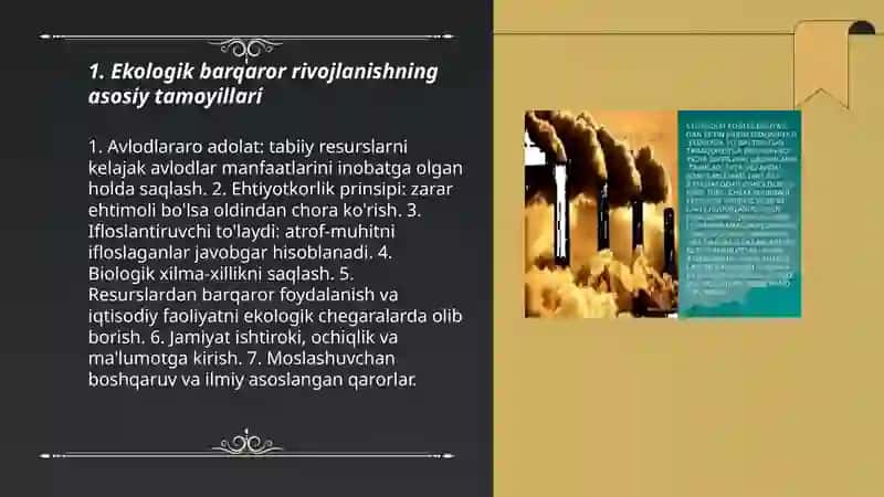 Ekologik barqaror rivojlanish 3