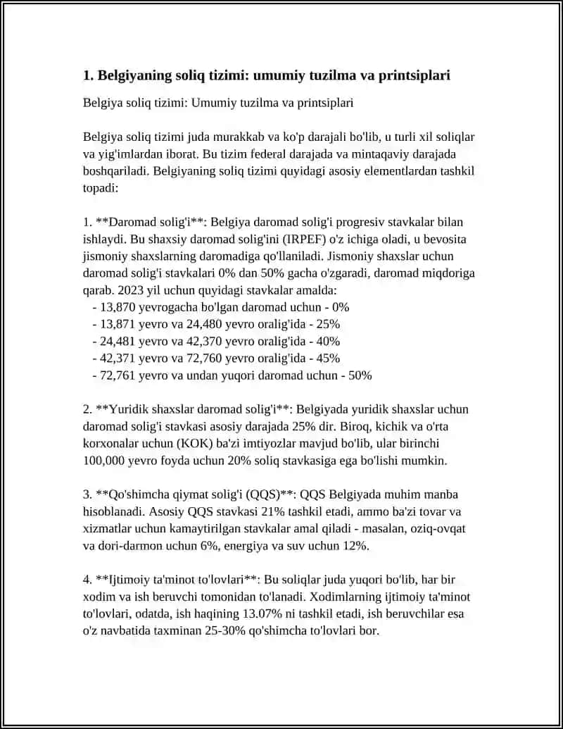 BELGIYA DAVLAT SOLIQ TIZIMI 3