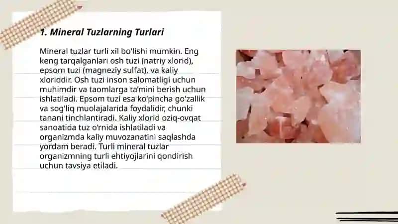 Mineral tuzlar 3