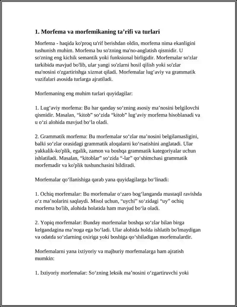 MORFEMIKAGA OID 20TA TEST TUZISH 3