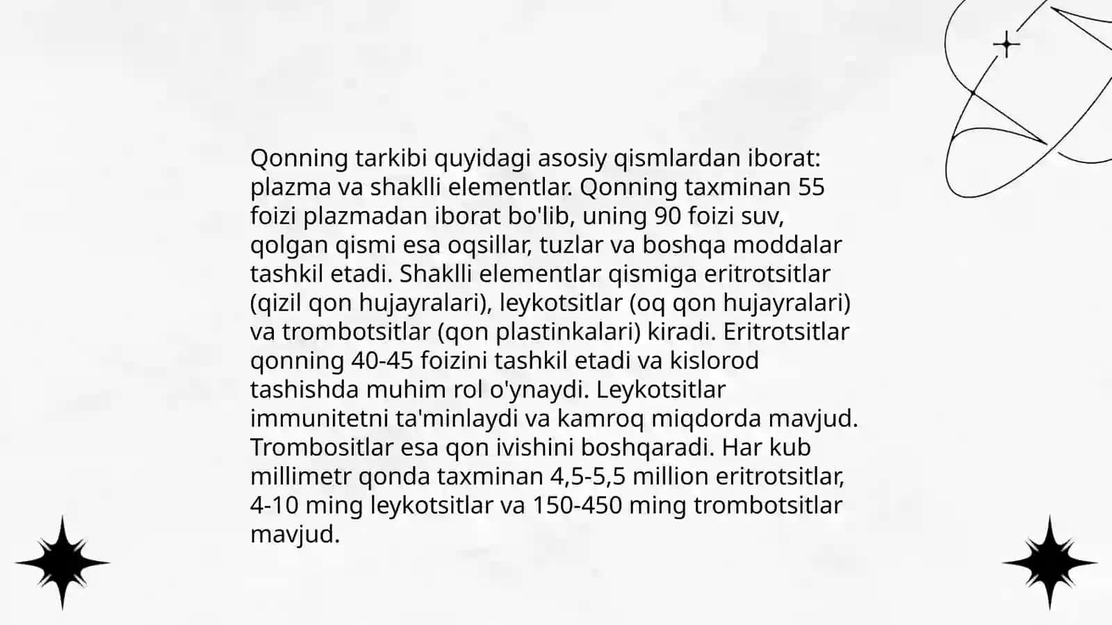 Ichki muhit toʻqimalari.Qon 3