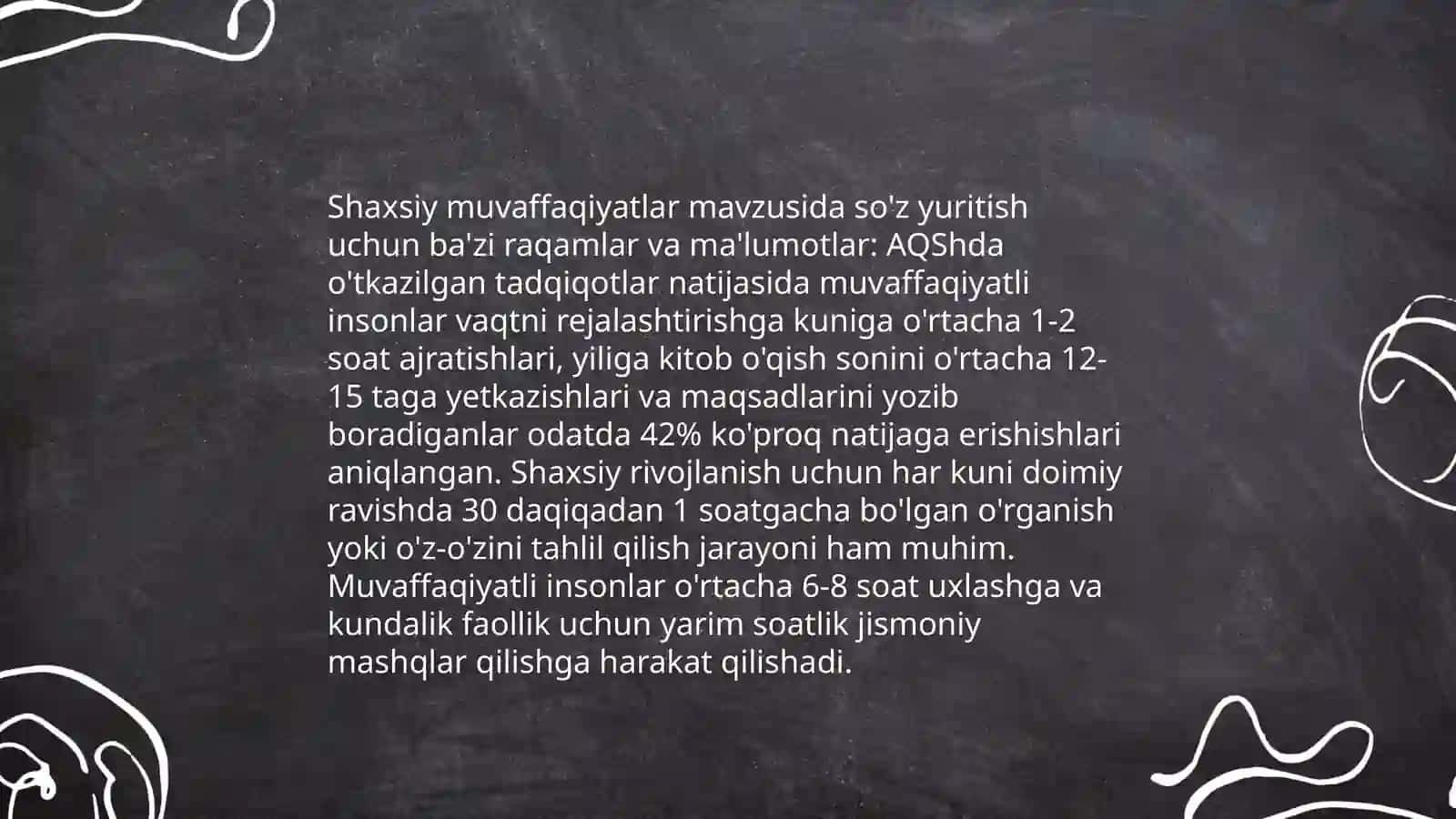 Shaxsiy muvaffaqiyatlar 3