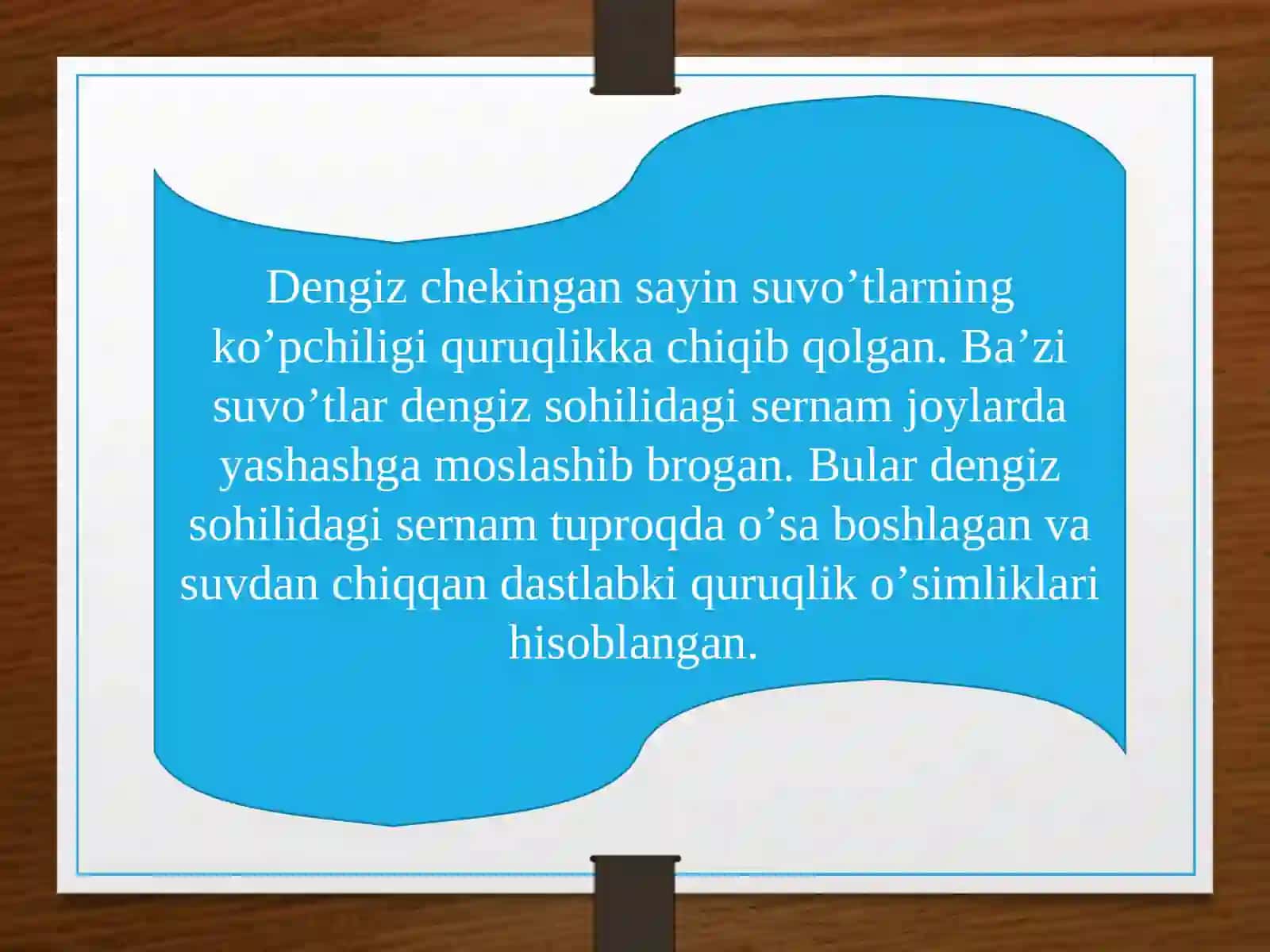 Yerda o’simliklar dunyosining rivojlanishi 3
