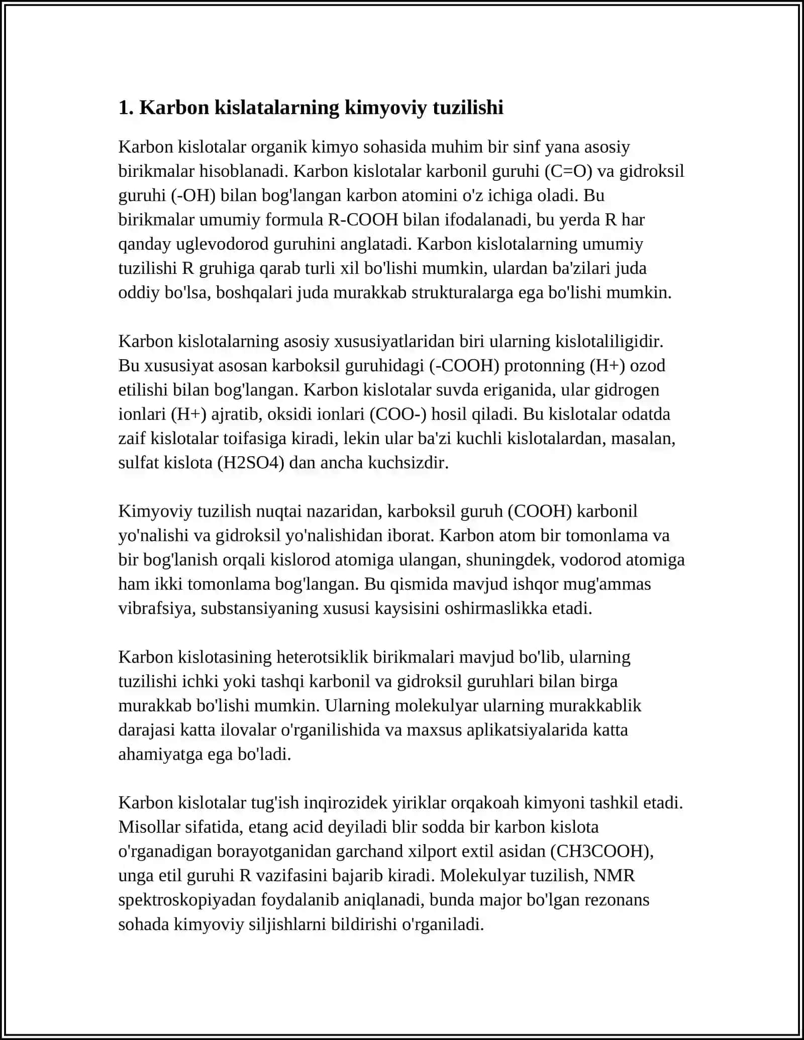 KARBON KISLATALAR VA ULARNING AHAMIYATI 3