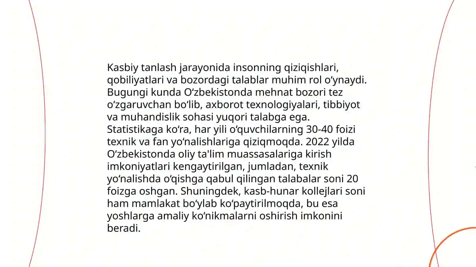 Kasbiy Pesixologiyanig tarmog'lar 3