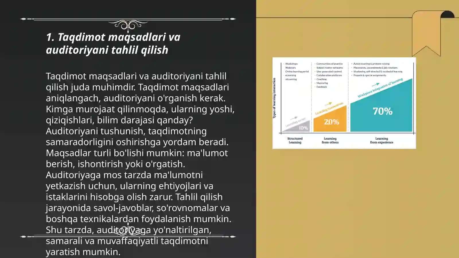 Taqdimot tayyorlash va taqdim etish usul va vositalari 3
