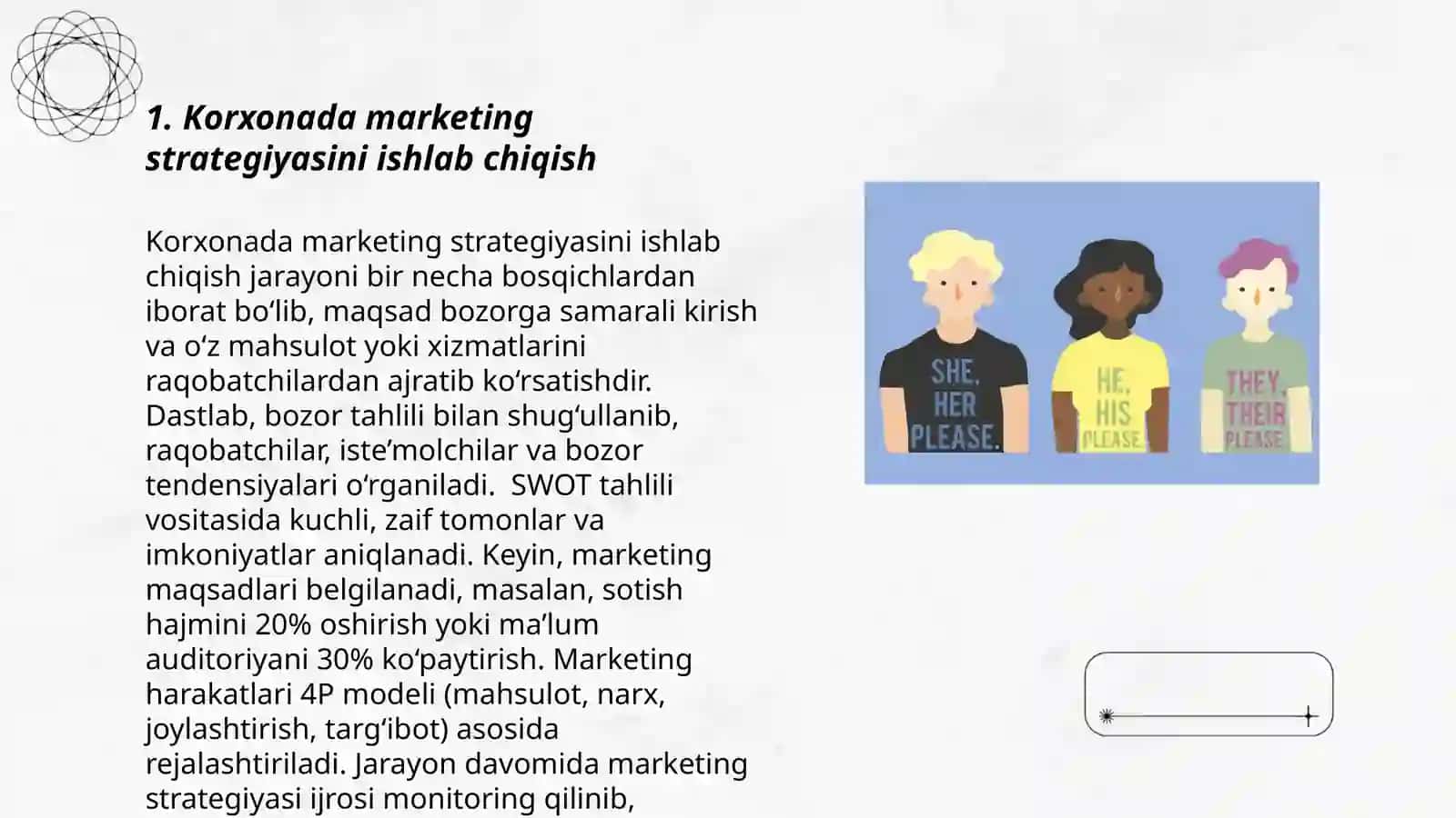 Korxonada marketingning muhim oʼrni 3
