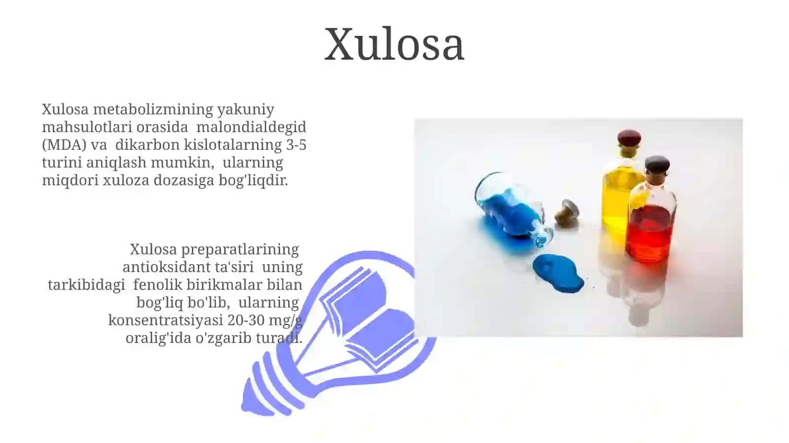 Xulosa preparatlari 3