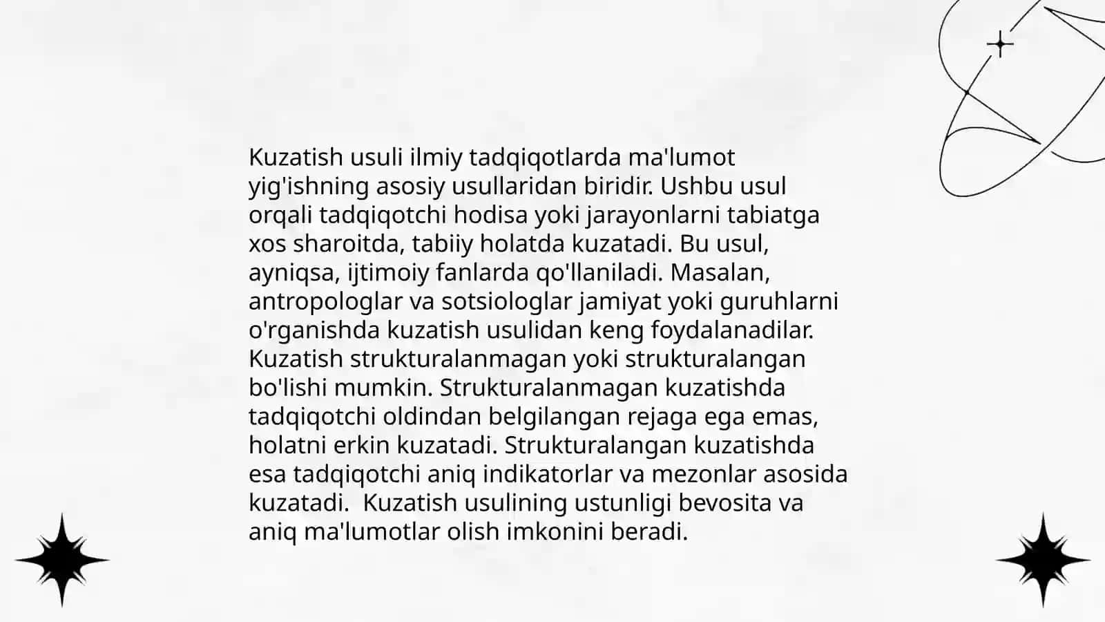 Shaxsni o'rganish metodlari 3
