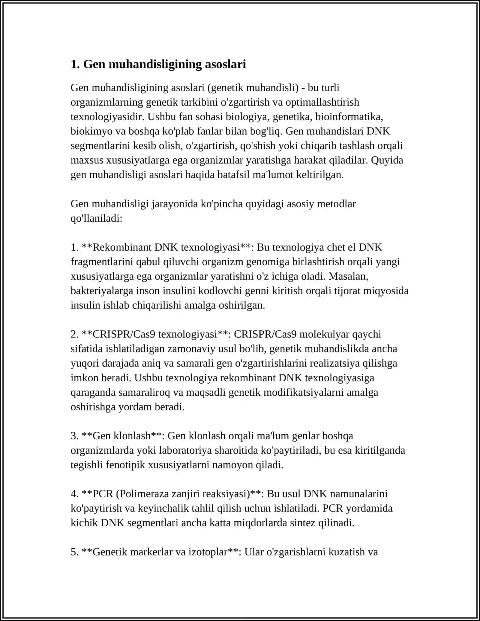 GEN MUHANDISLIGI SELEKSIYAGA NIMA BERADI 3
