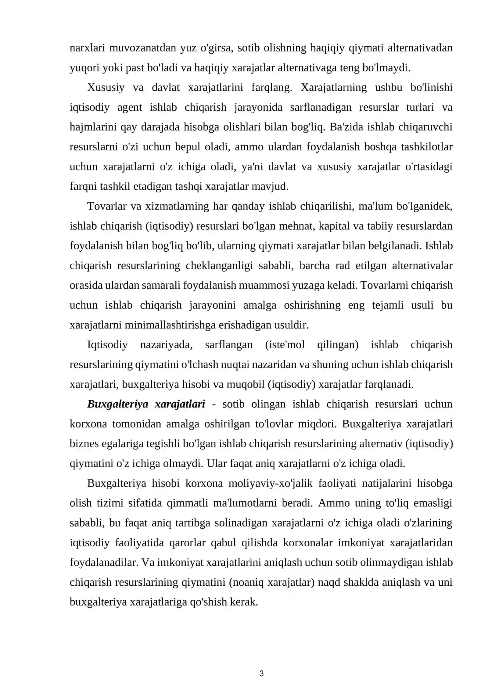 Xarajatlar va foyda 3