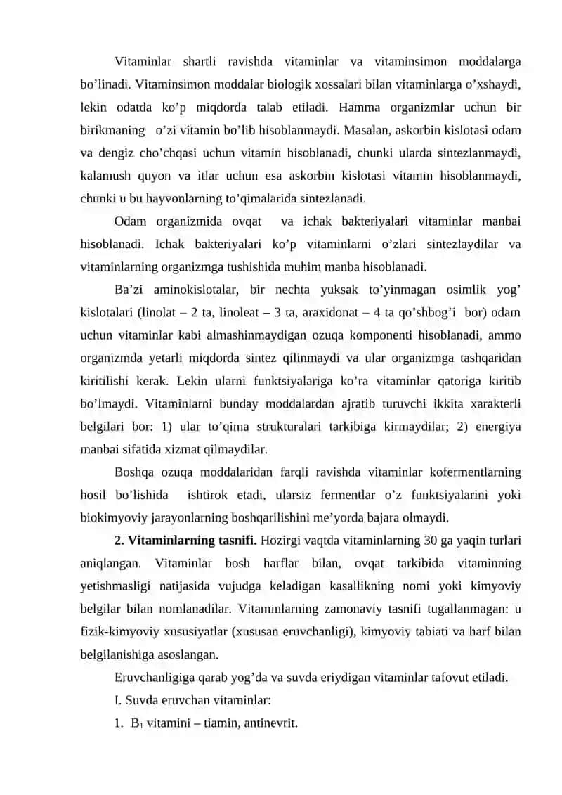 Vitaminlar haqida tushuncha 3