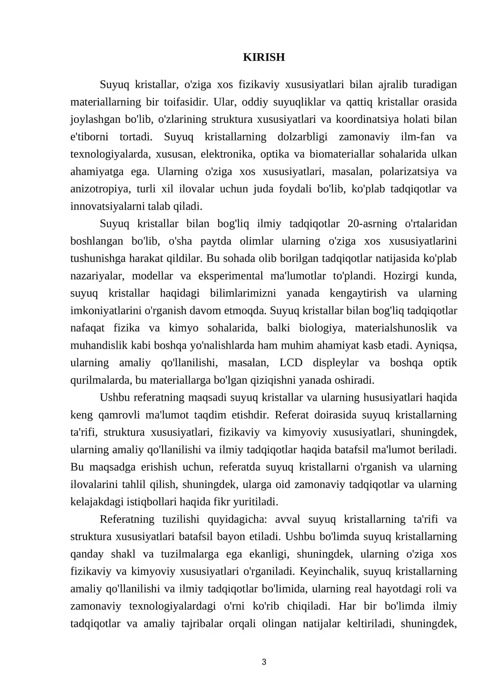 Suyuq kristallar va ularning hususiyatlari 3