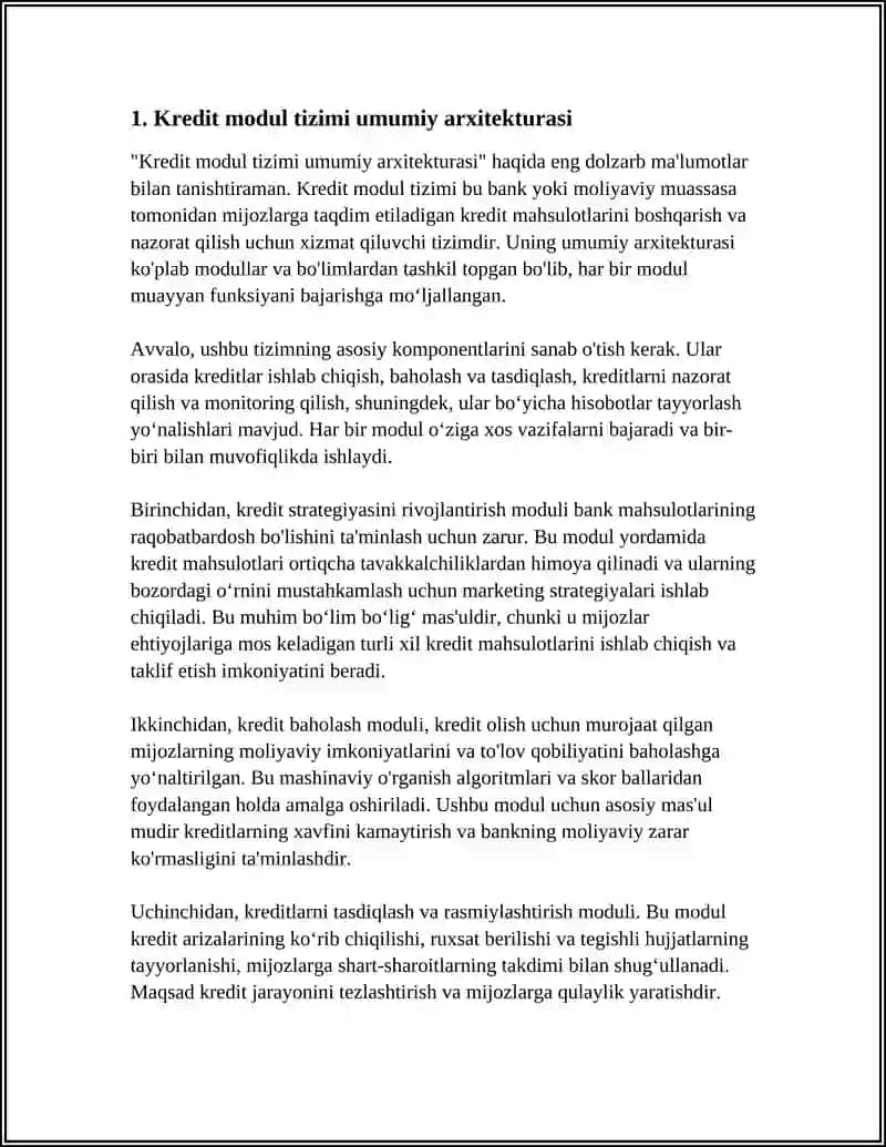 KREDIT MODUL TIZIMI 3