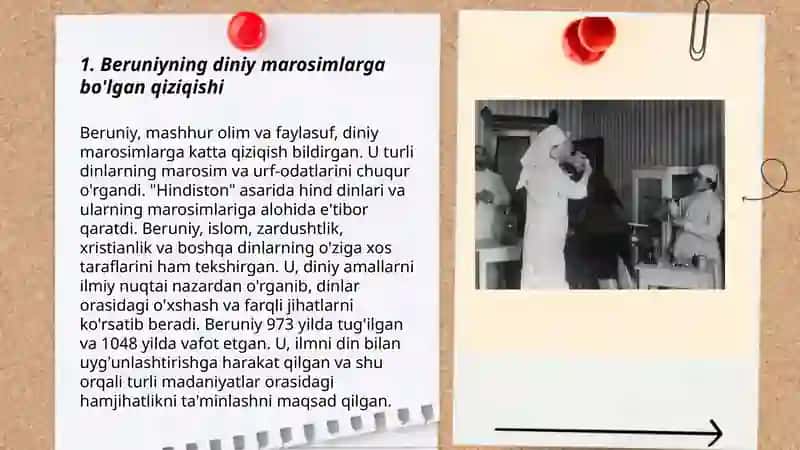Beruniy asarlarida diniy marosimlarning yoritilishi 3