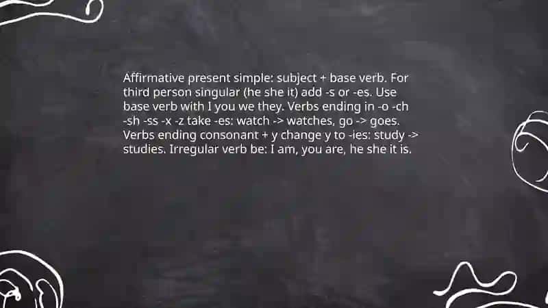 Present simple 3