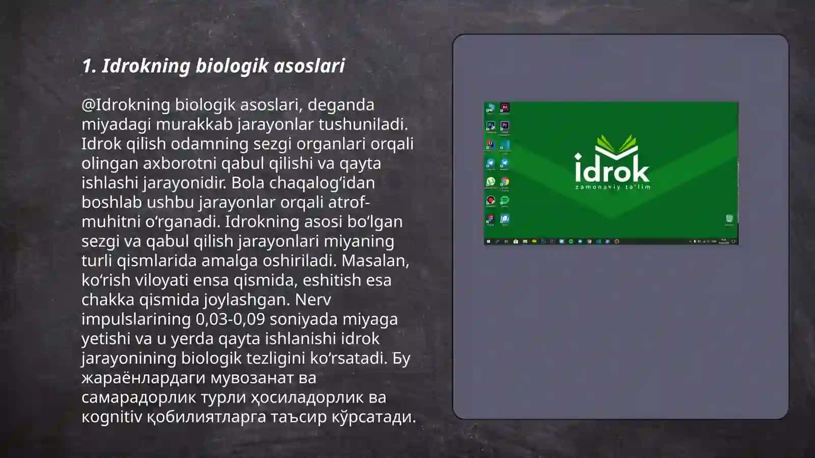 Idrokning biologik asoslari 3