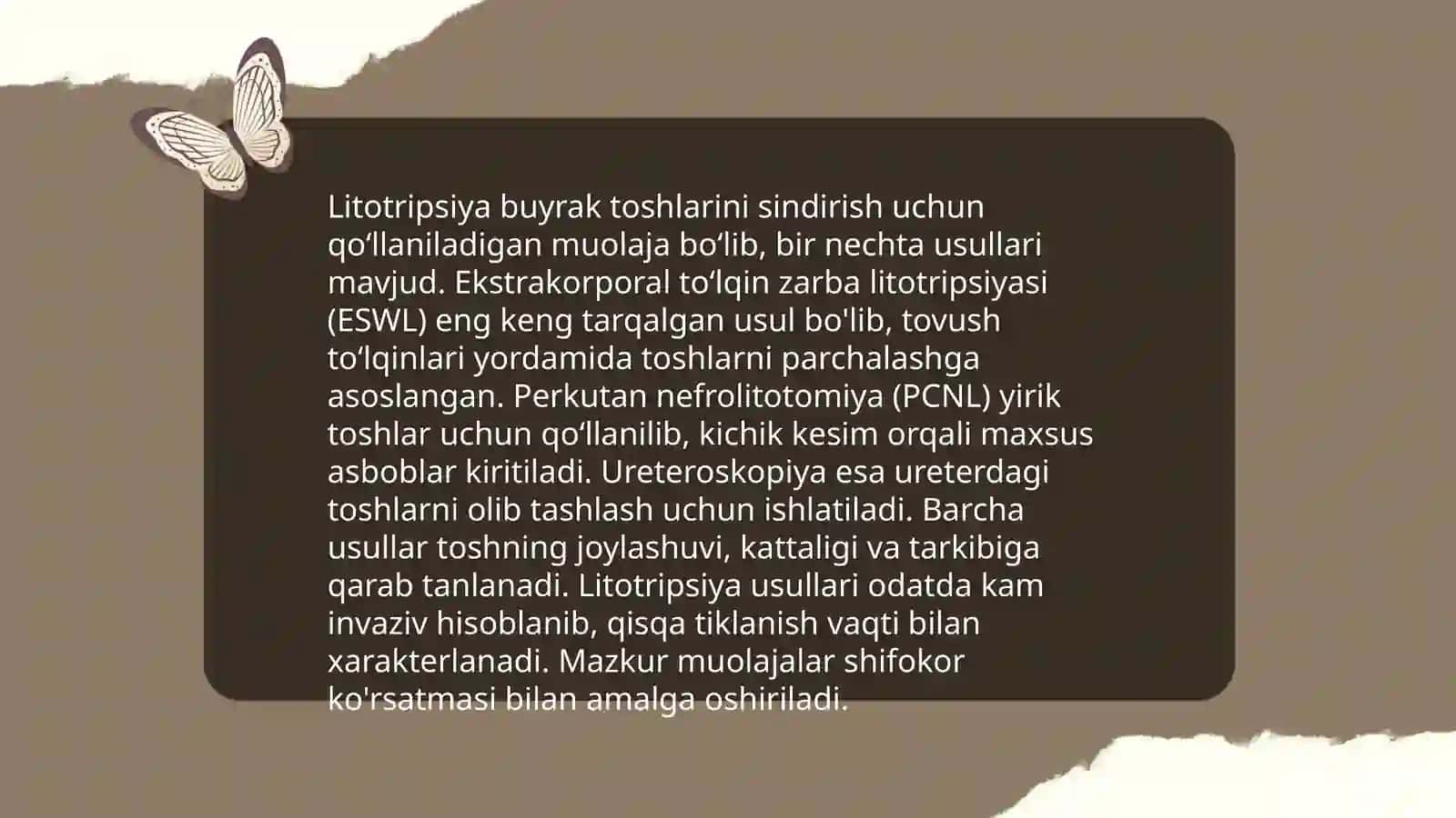 Litotripsiya Laparoskopiyaning jarrohlikda qoʻllanishi 3