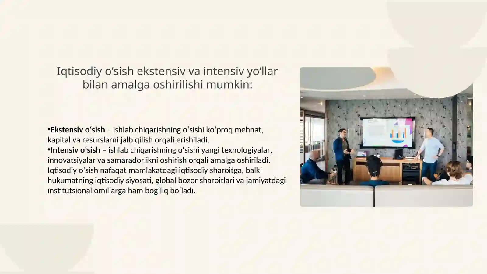 Milliy va global iqtisodiy o'sish 3