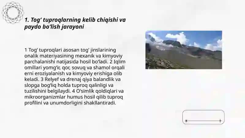Togʻ tuproqlari 3