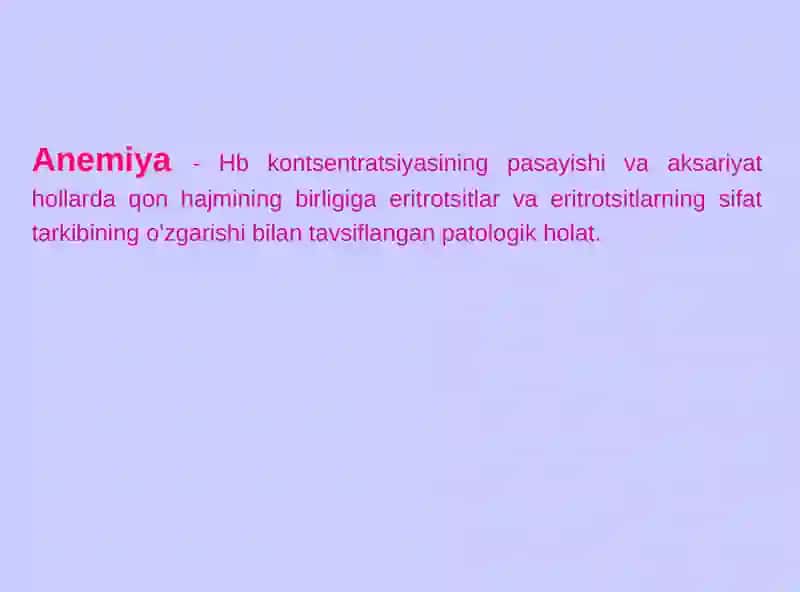 Simptomatik eritrotsitlar 3