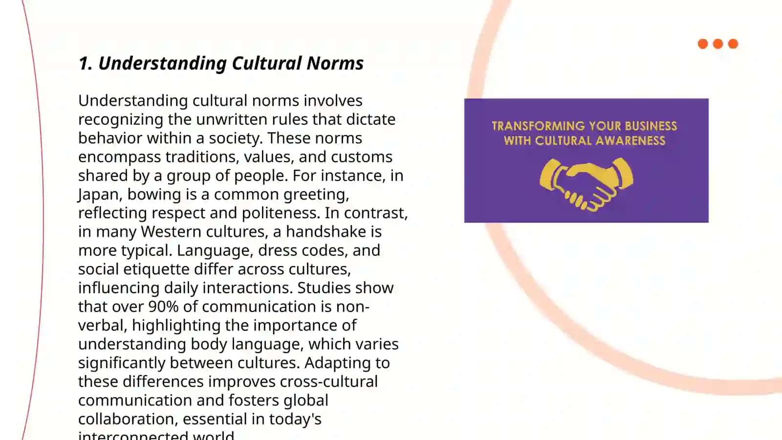 CROSS-CULTURAL AWARENESS 3