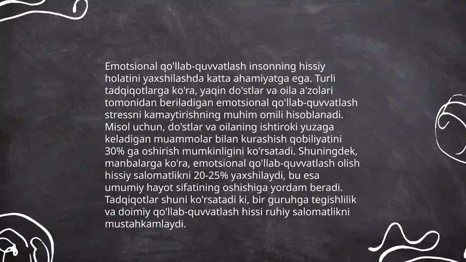 Emotsional qo'llab-quvvatlash 3