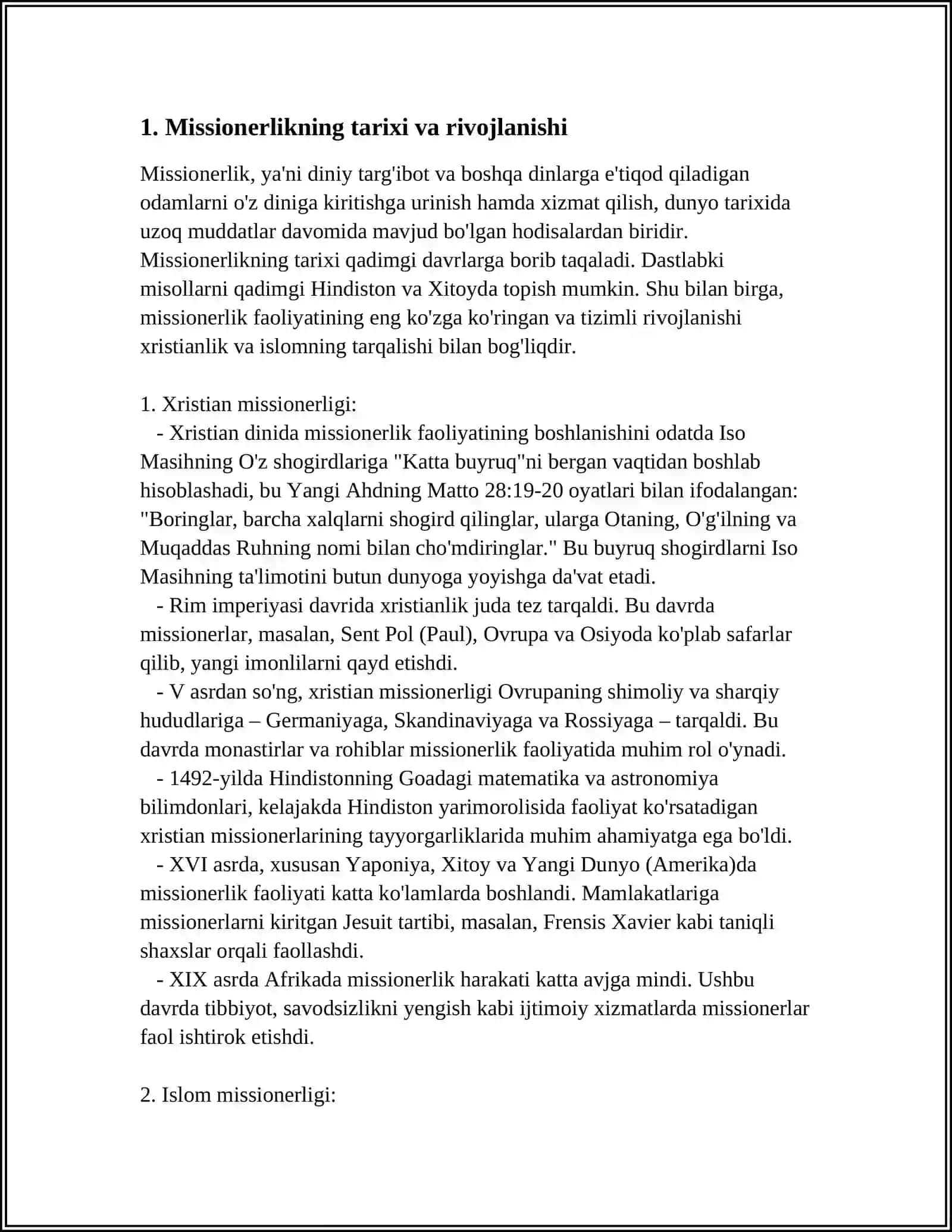 MISSIONERLIK VA PROZELITIZM SIYOSIY IJTIMOIY XAVFI 3