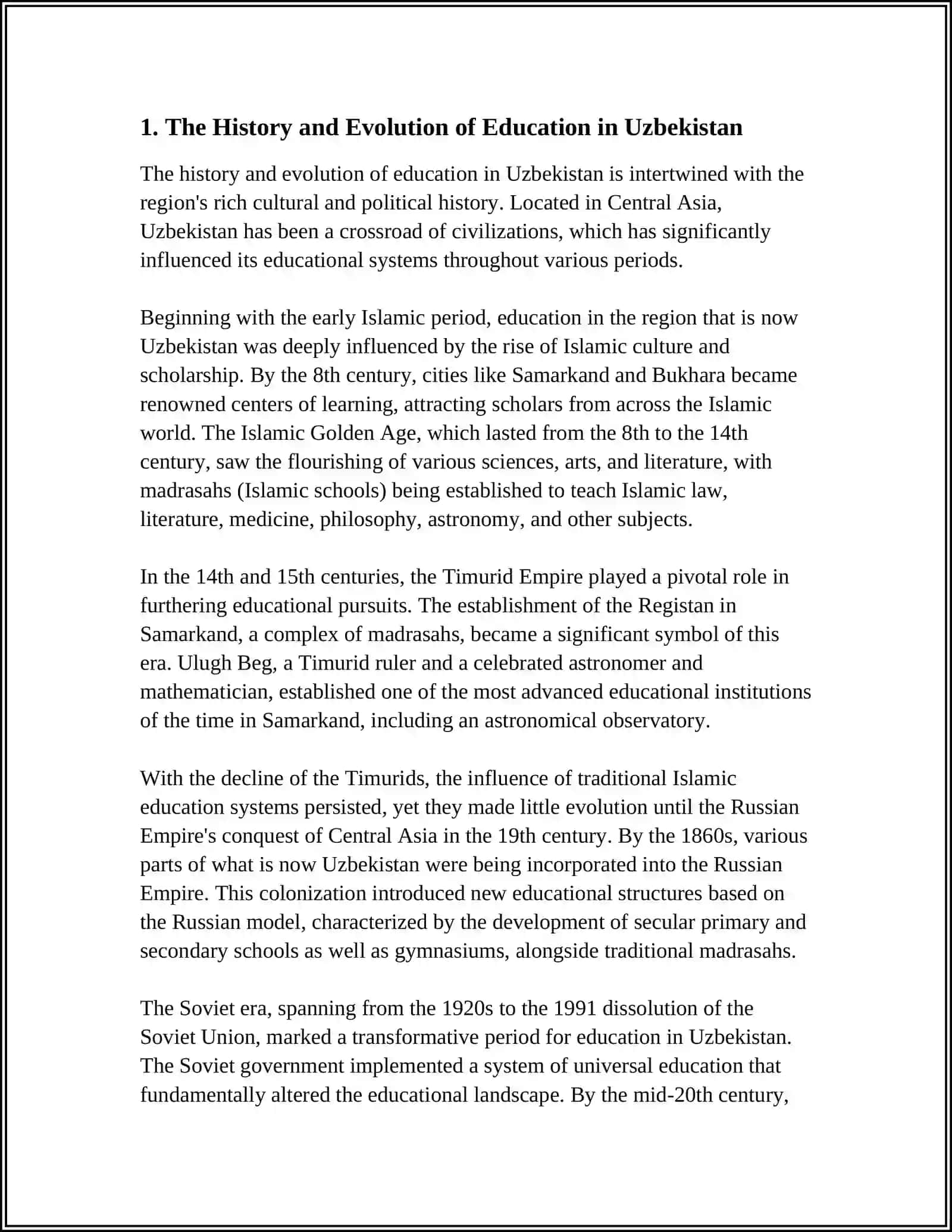 EDUCATION IN THE UZBEKISTAN 3