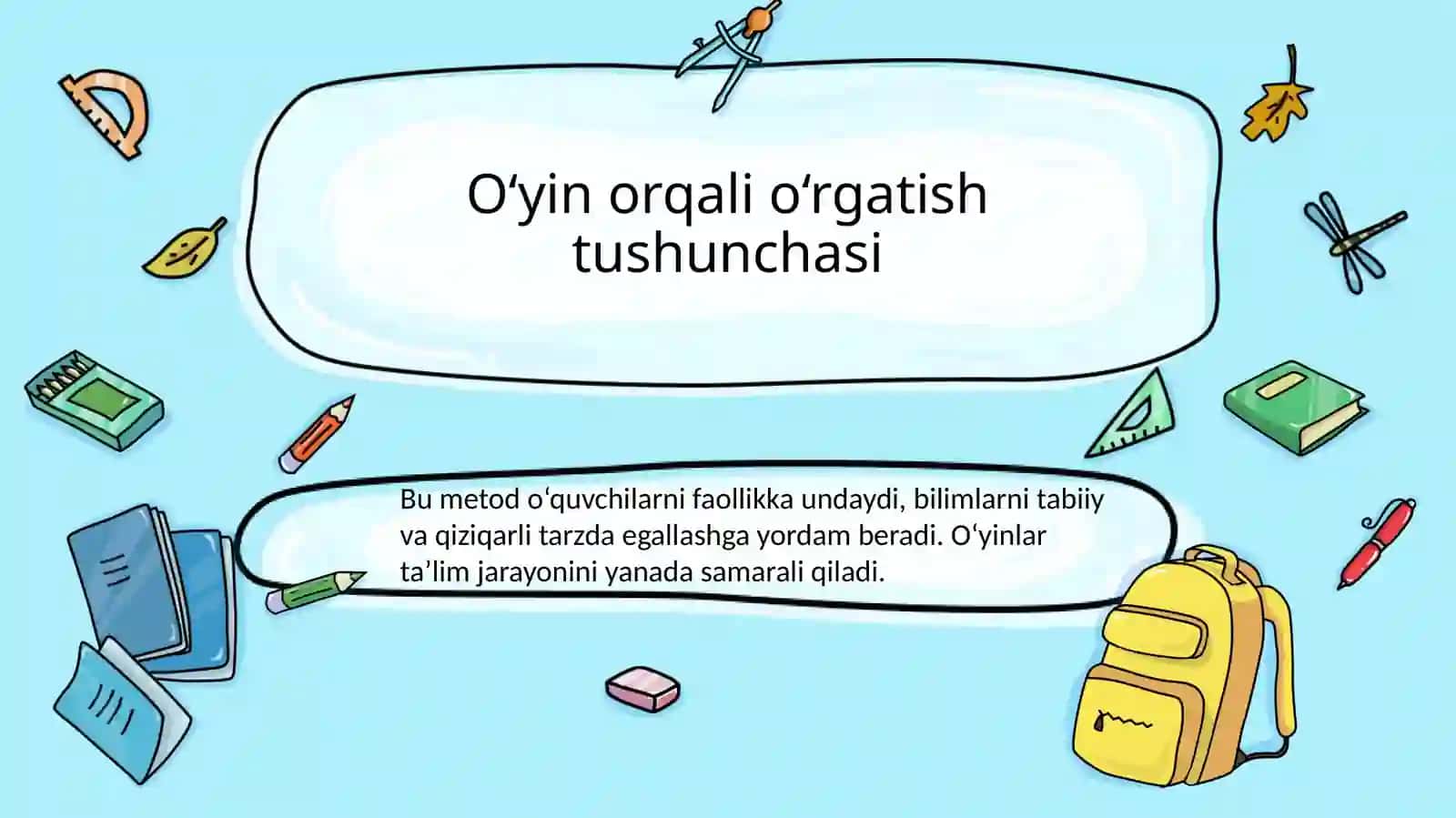 O‘yinorqalio‘rgatish usullari 3