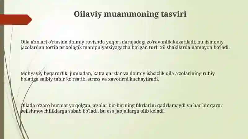 Muammoli oila va uning yechimi 3
