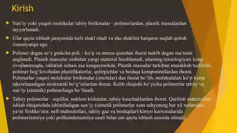 Zamonaviy polimer qurilish materiallari 3