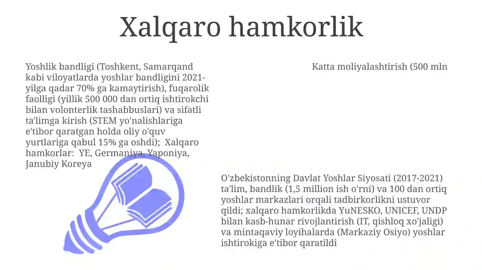 O'zbekiston yoshlarga oid davlat siyosati va mazmuni 3