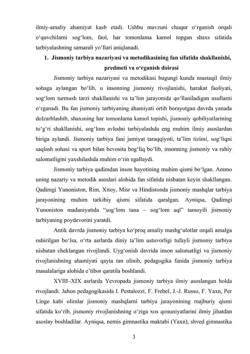 Jismoniy Tarbiya Nazariyasi va Metodikasi 3